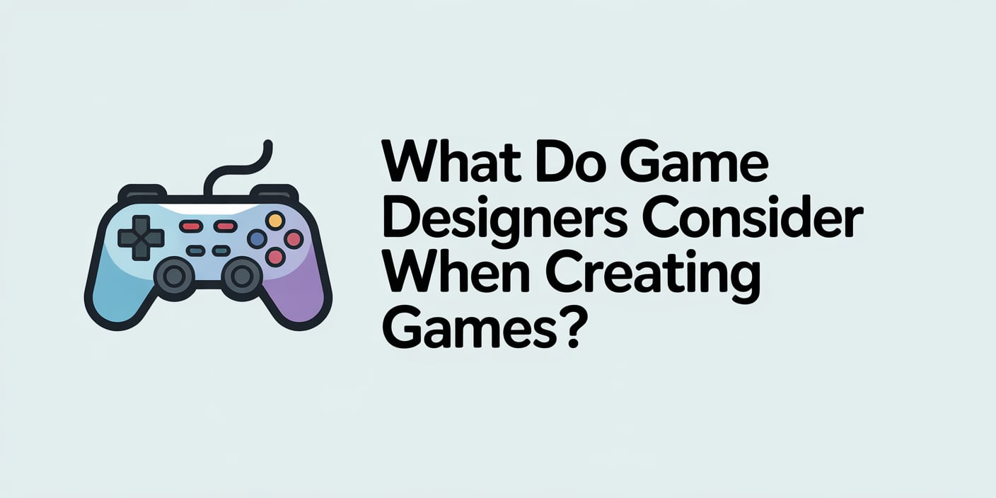 What Do Game Designers Consider When Creating Games?