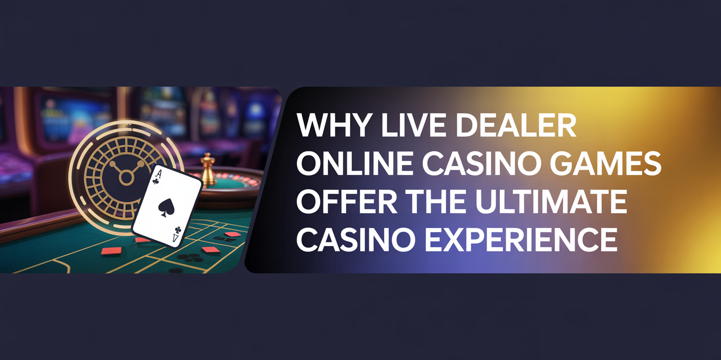 Why Live Dealer Online Casino Games Offer the Ultimate Casino Experience